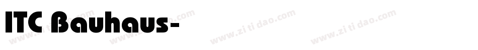ITC Bauhaus字体转换